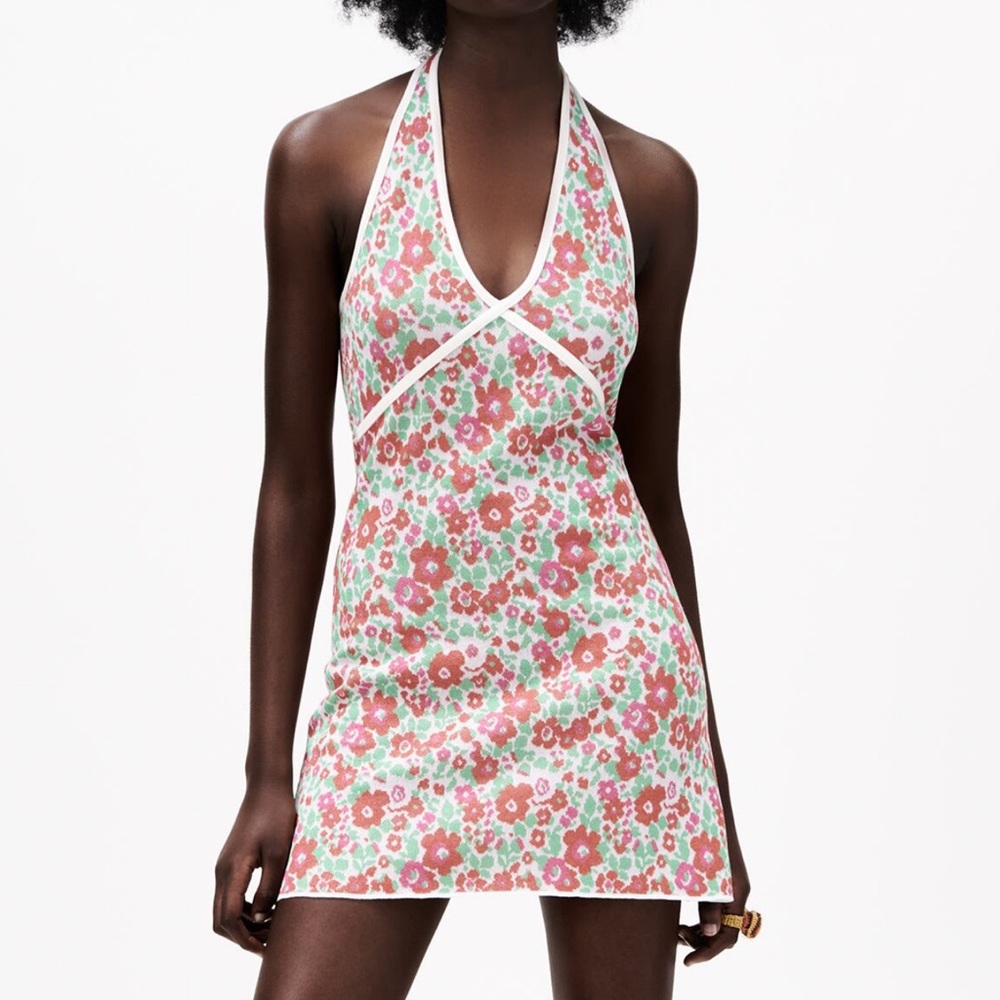 Zara Knit Halter Dress